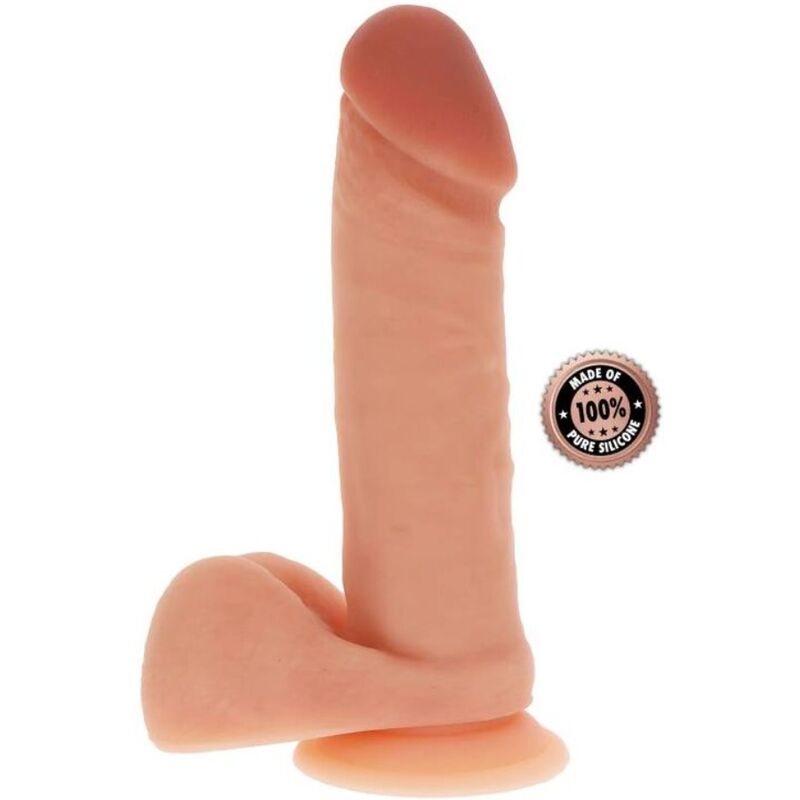 Get Real - Dildo De Silicone 20,5 Cm W Bolas Pele