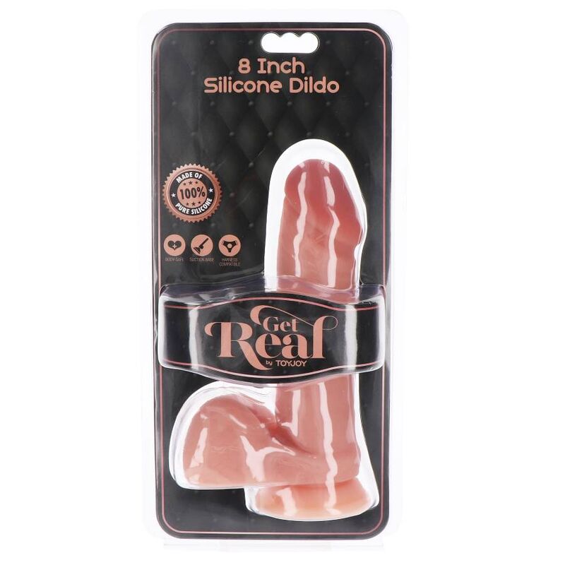 Get Real - Dildo De Silicone 20,5 Cm W Bolas Pele - Image 4