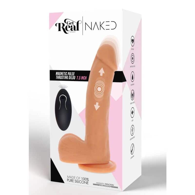 Get Real - Pele De Dildo De Confiana De Pulso Magnético - Image 6
