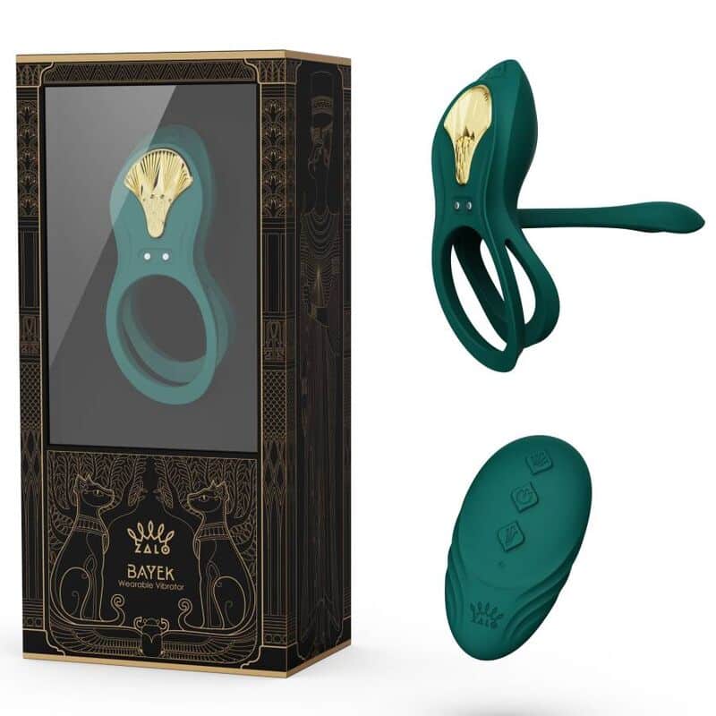 Zalo - Anel Vibrante Para Casais Bayek Verde - Image 20