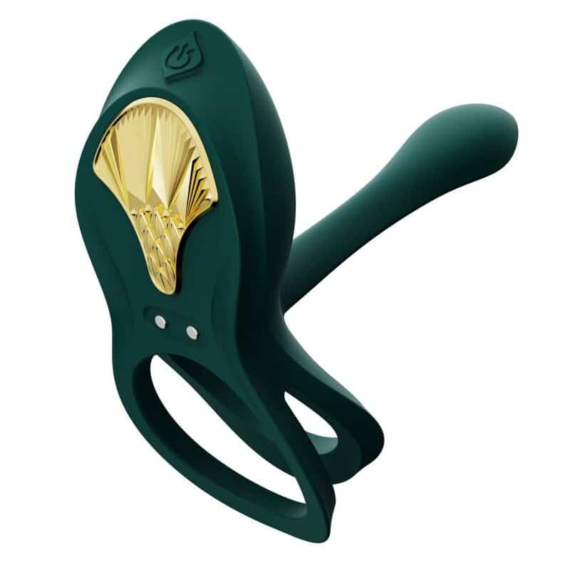 Zalo - Anel Vibrante Para Casais Bayek Verde - Image 3