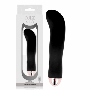 Dolce Vita - Vibrador Recarregável Dois Preto 7 Velocidade