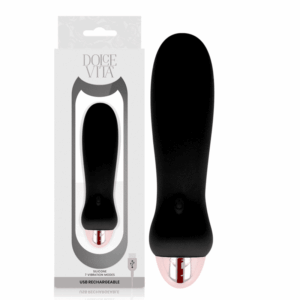 Dolce Vita - Vibrador Recarregável Cinco Preto 7 Velocidades