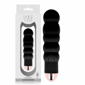 Dolce Vita - Vibrador Recarregável Seis Preto 7 Velocidades