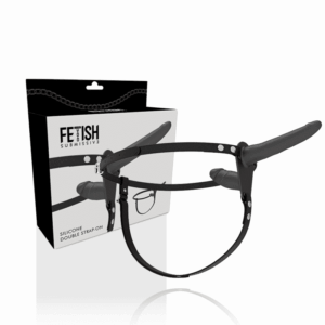 Fetish Submissive Harness - Penetração Dupla Preta