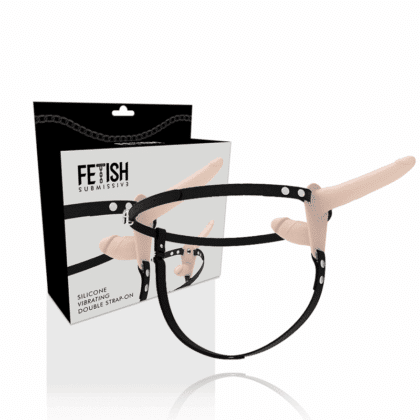 Fetish Submissive Harness - Vibrador Flesh Up De Dupla Penetração