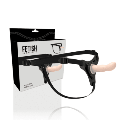 Fetish Submissive Harness - Flesh Silicone G-Spot 12,5 Cm