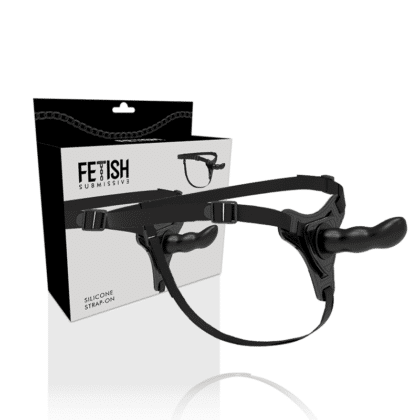 Fetish Submissive Harness - Silicone Preto G-Spot 16 Cm