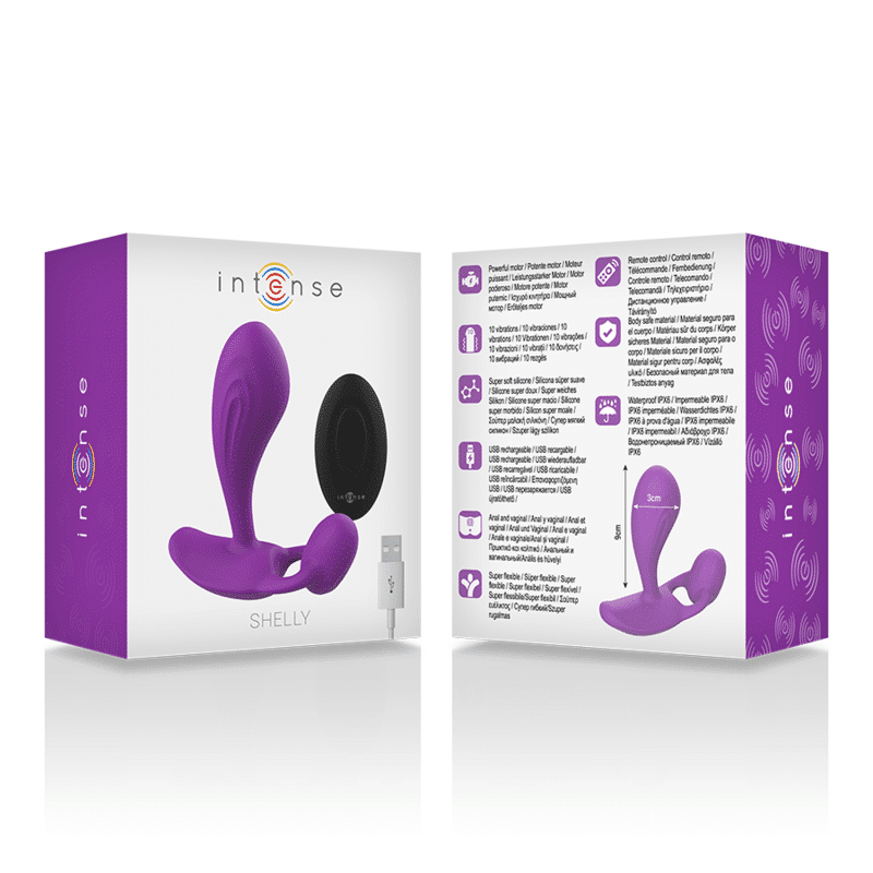 Intense - Shelly Plug Anal Controle Remoto Roxo - Image 6
