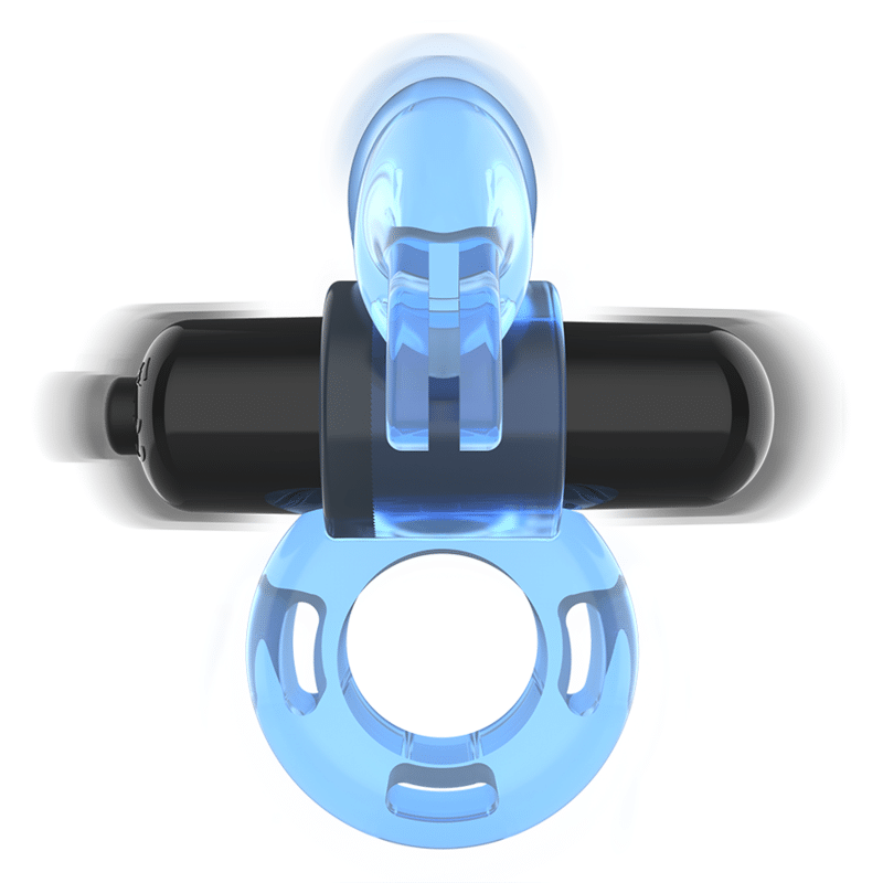 Intense - Anel Vibrador - Fry Azul - Image 3