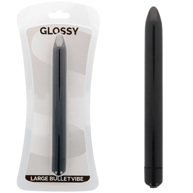 Glossy - Vibrador Slim Preto