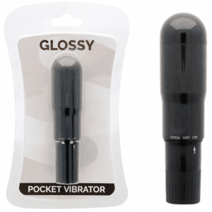 Glossy - Vibrador De Bolso Preto
