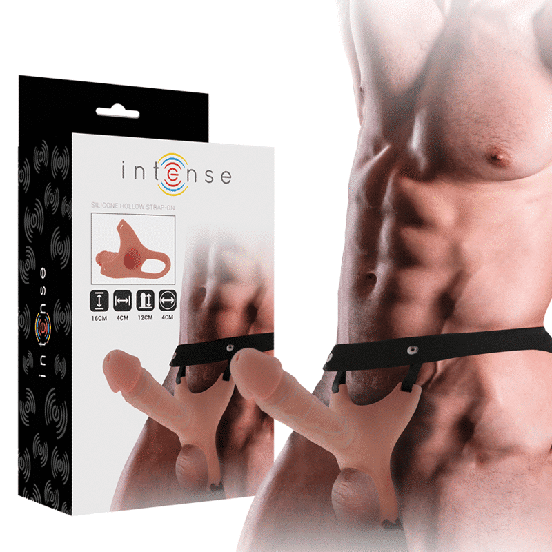 Intense - Arnês Oco Com Dildo De Silicone 16 X 3,5 Cm - Image 2