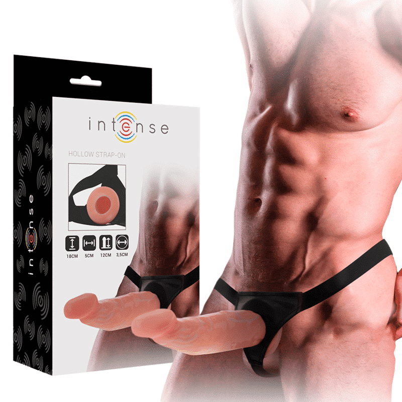 Intense - Arnês Oco Com Dildo 18 X 3,5 Cm - Image 2