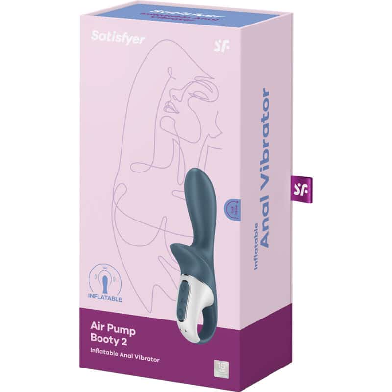 Satisfyer - Booty De Bomba De Ar 2 Cinza Escuro - Image 6