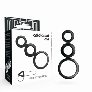 Addicted Toys - Conjunto De Anéis - Para Pênis - Fumado
