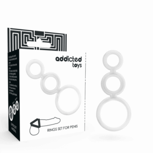 Addicted Toys - Conjunto De Anéis - Para Pênis Transparente