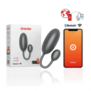 Oninder - Ovo Vibrante Tokyo Preto 7,5 X 3,2 Cm Aplicativo Gratuito