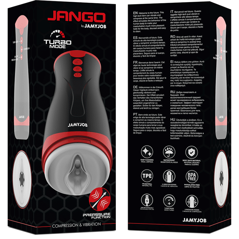 Jamyjob - Masturbador De Compresso E Vibrao Jango - Image 8