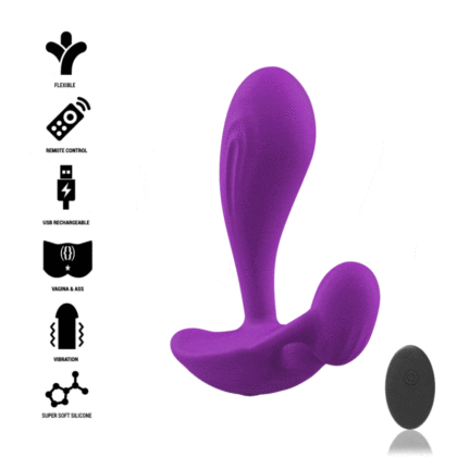 Intense - Shelly Plug Anal Controle Remoto Roxo