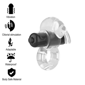 Intense - Anel Vibrador Transparente Fry