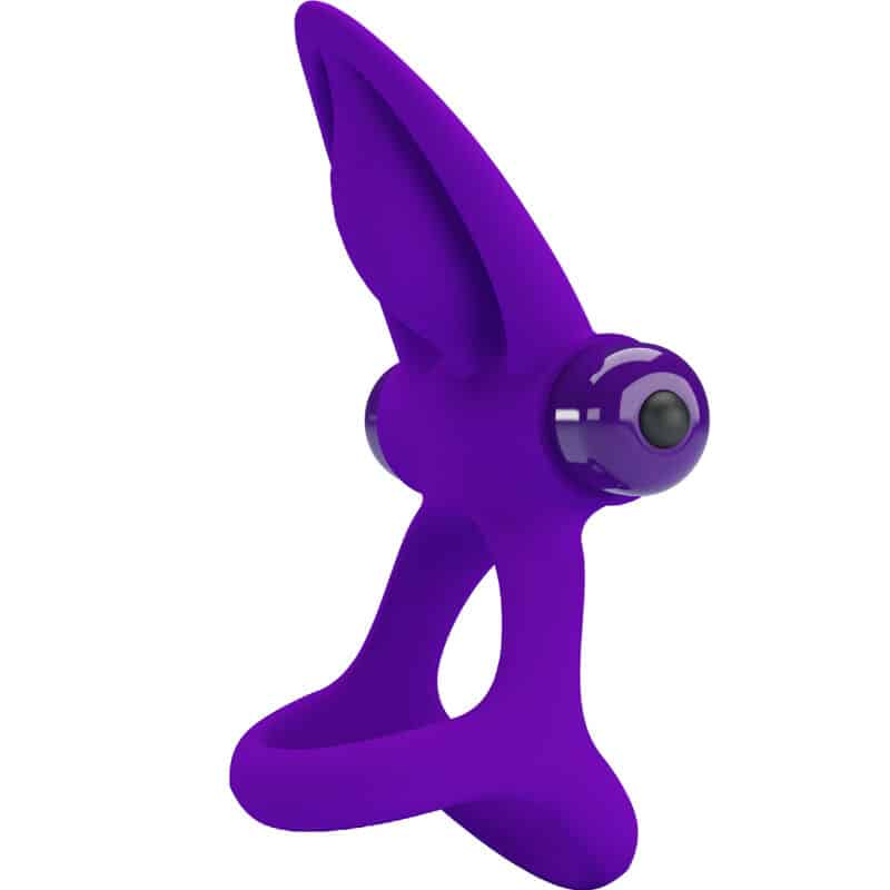 Pretty Love - Anel Vibrador 10 Vibraões Lila Silicone - Image 2