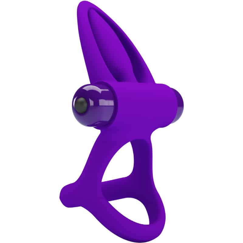 Pretty Love - Anel Vibrador 10 Vibraões Lila Silicone - Image 3