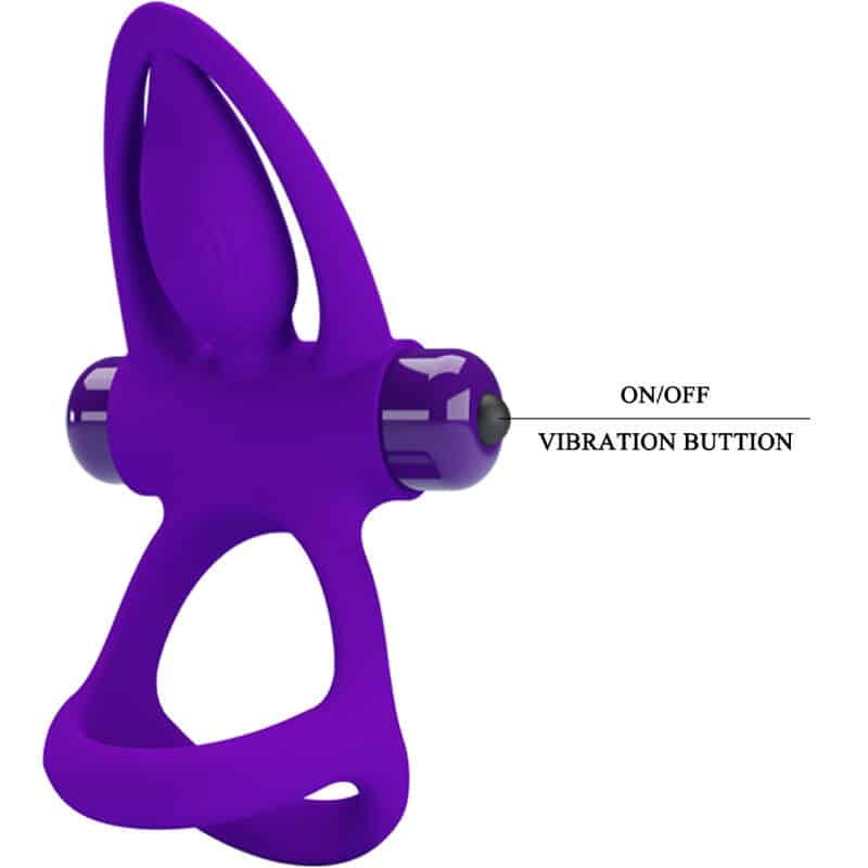 Pretty Love - Anel Vibrador 10 Vibraões Lila Silicone - Image 7