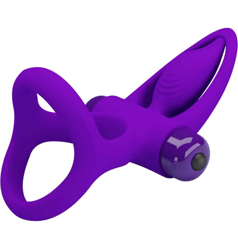 Pretty Love - Anel Vibrador 10 Vibraões Lila Silicone - Image 5