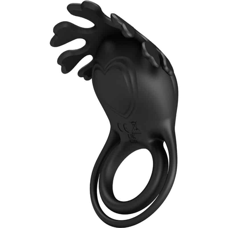 Pretty Love - Anel Vibrador Ruben 7 Vibraões Silicone Preto - Image 2