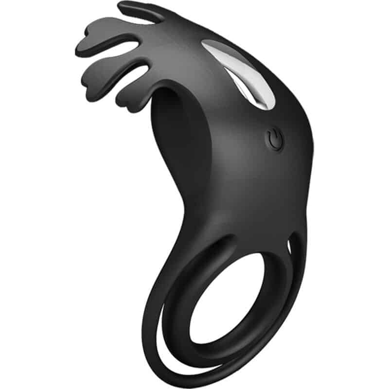 Pretty Love - Anel Vibrador Ruben 7 Vibraões Silicone Preto - Image 3
