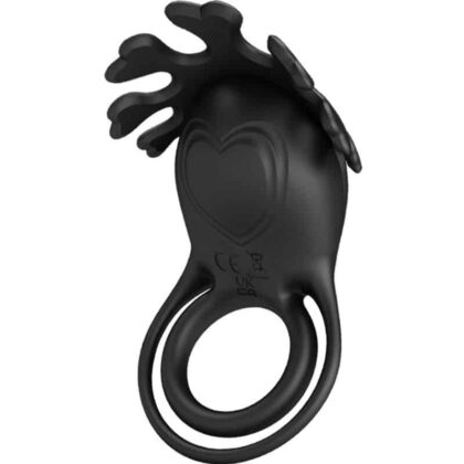 Pretty Love - Anel Vibrador Ruben 7 Vibraões Silicone Preto