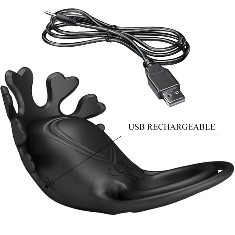 Pretty Love - Anel Vibrador Ruben 7 Vibraões Silicone Preto - Image 8