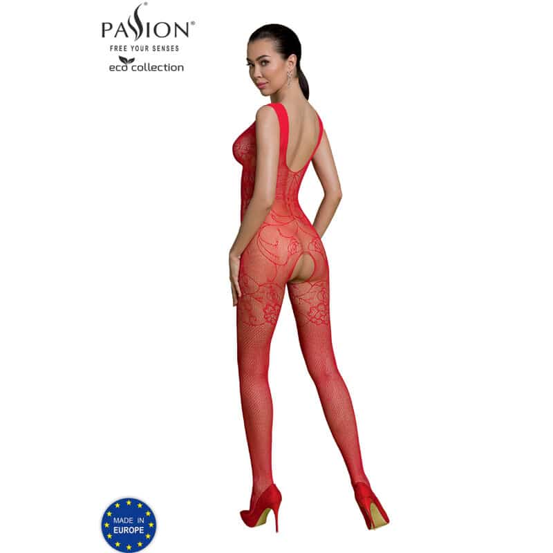 Passion - Coleo Eco Bodystocking Eco Bs012 Vermelho - Image 2