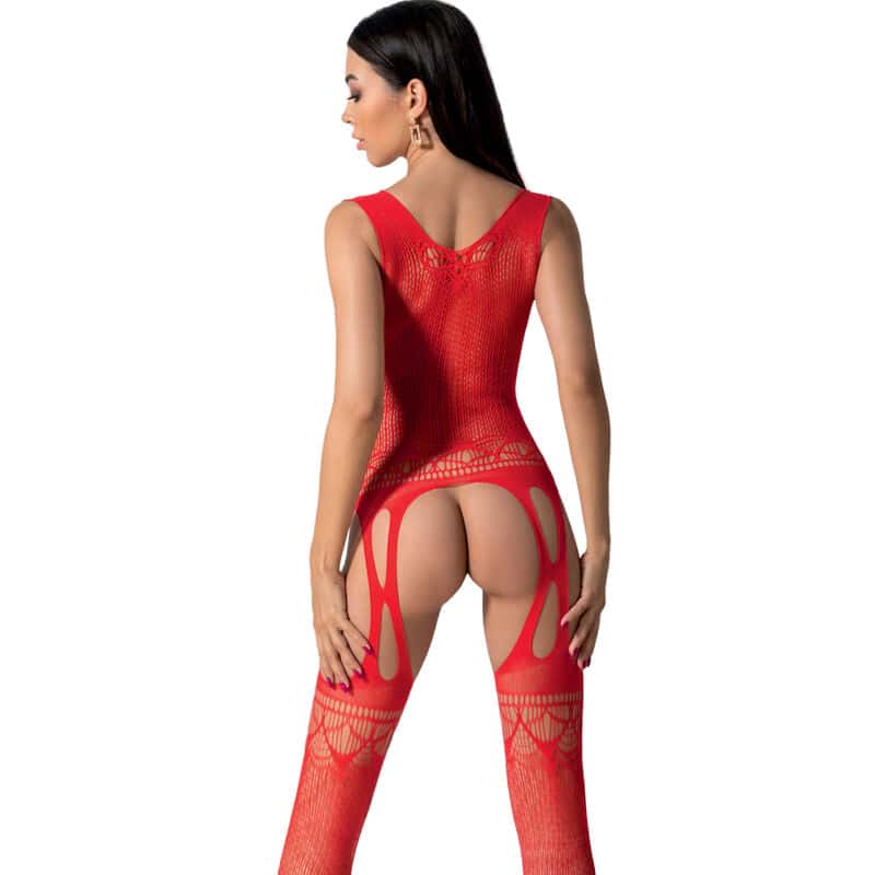 Passion - Bs099 Bodystock Vermelho Tamanho Único - Image 2
