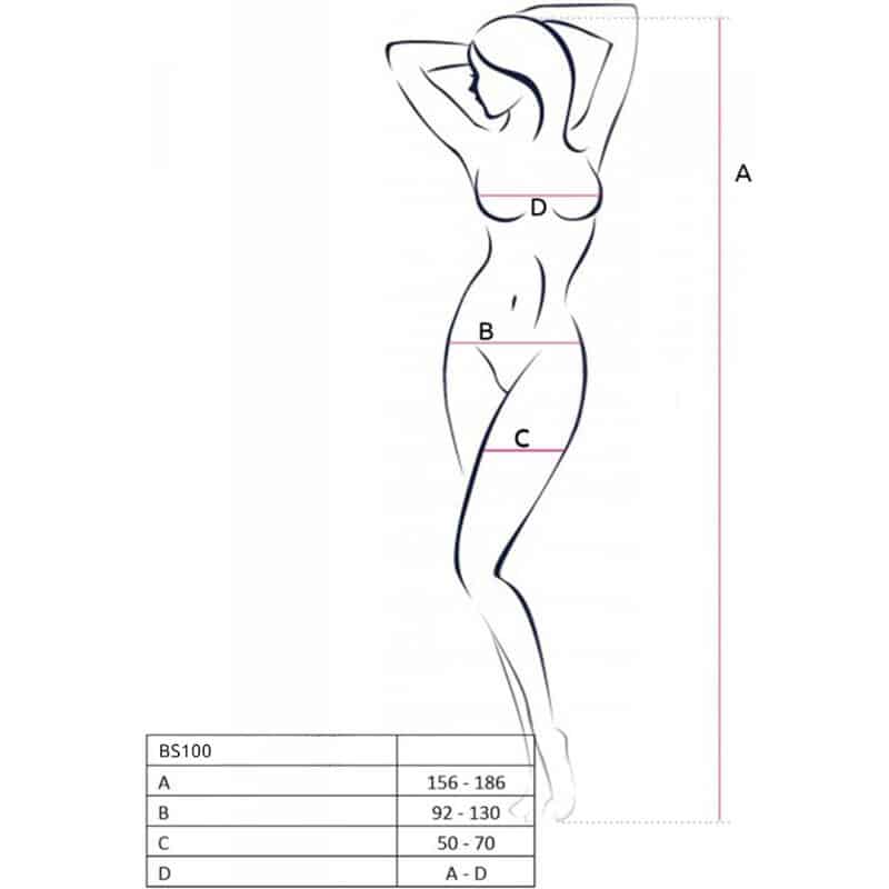Passion - Bs100 Bodystocking Vermelho Tamanho Único - Image 5