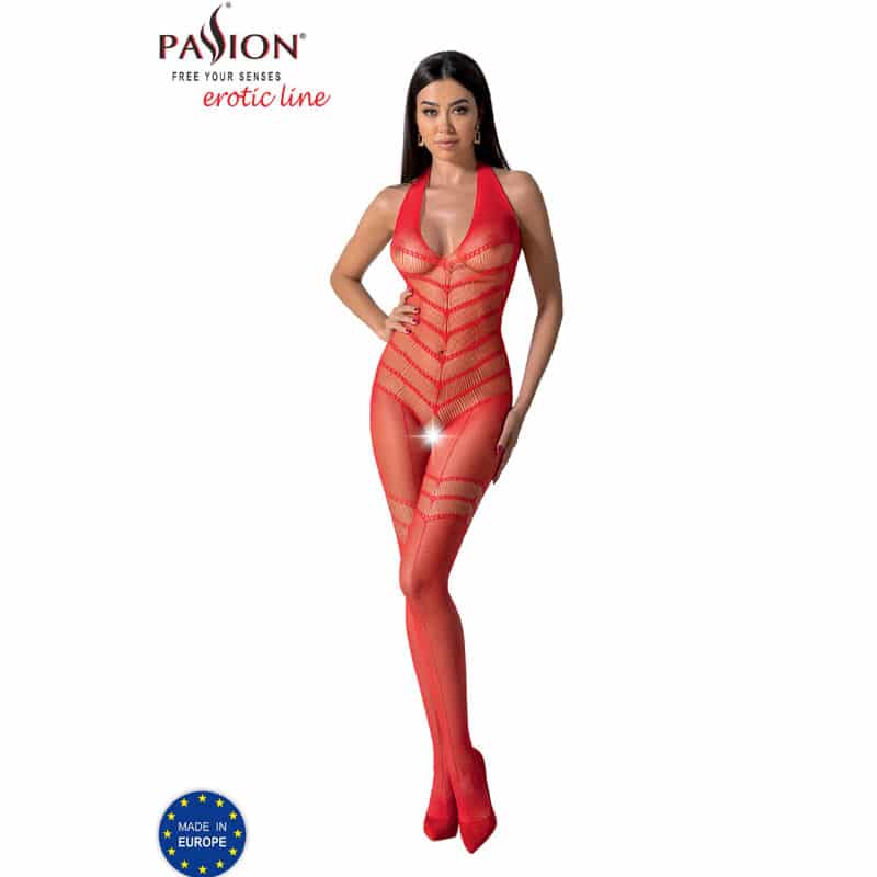 Passion - Bs100 Bodystocking Vermelho Tamanho Único - Image 3