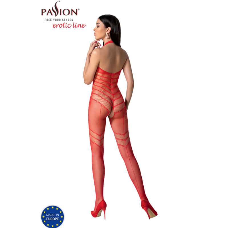 Passion - Bs100 Bodystocking Vermelho Tamanho Único - Image 4