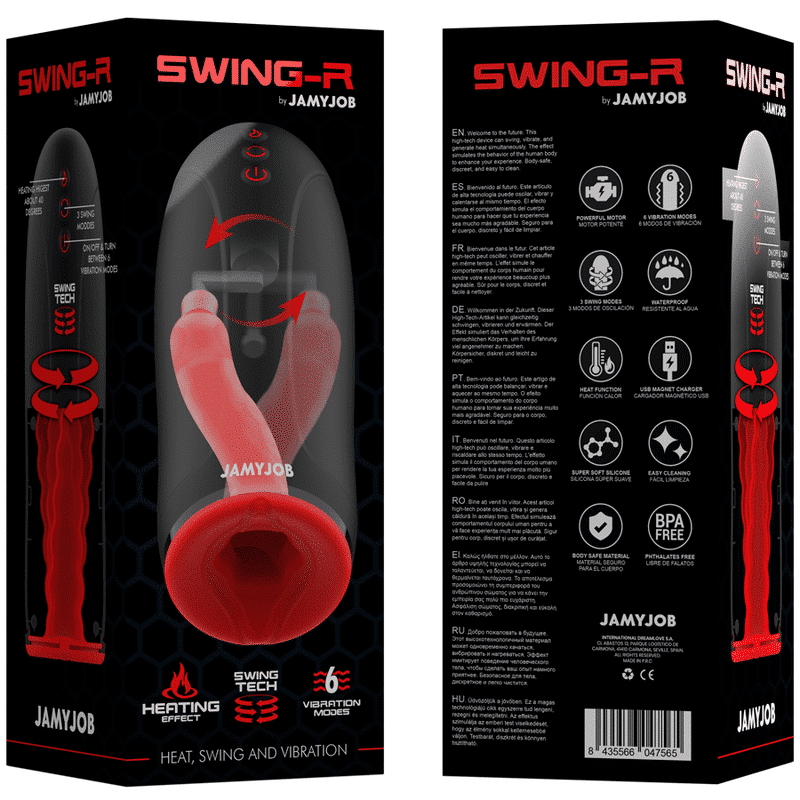Jamyjob - Efeito De Aquecimento Swing-R, Tecnologia De Swing E Masturbador De Vibrao - Image 8