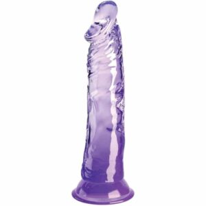 King Cock - Clear Pênis Realístico 19.7 Cm Roxo