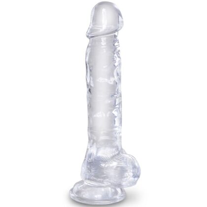 King Cock - Clear Pênis Realístico Com Bolas 16.5 Cm Transparente
