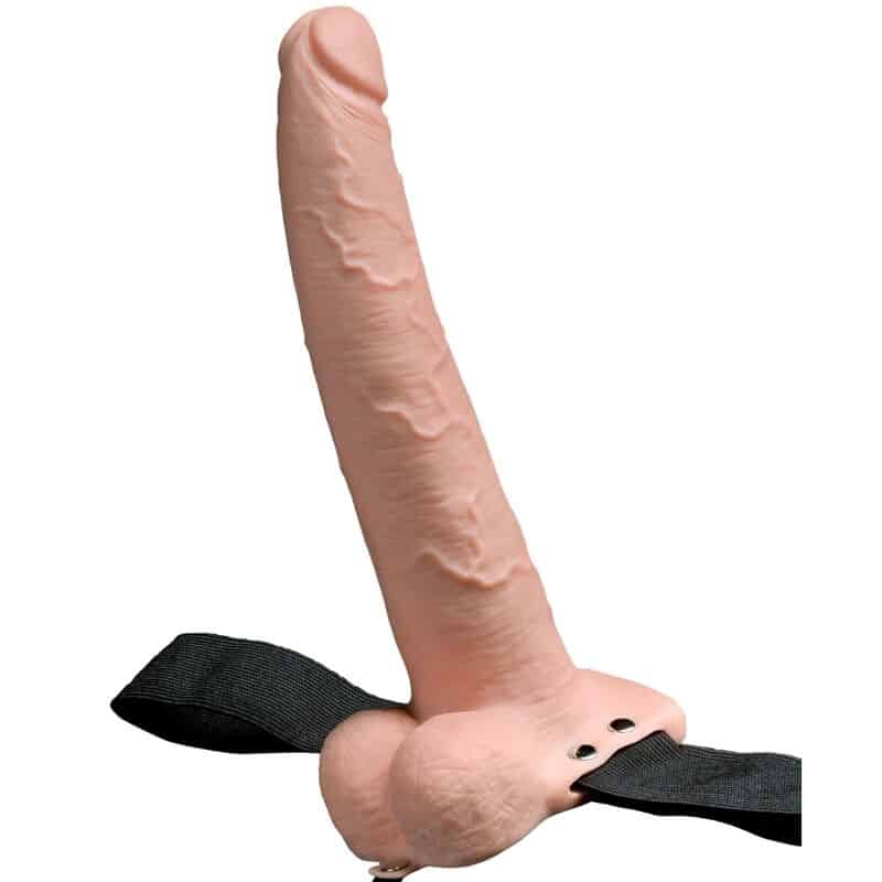 Fetish Fantasy Series - Arnês Ajustvel Pénis Realista Com Bolas Recarregveis E Vibrador 23 Cm