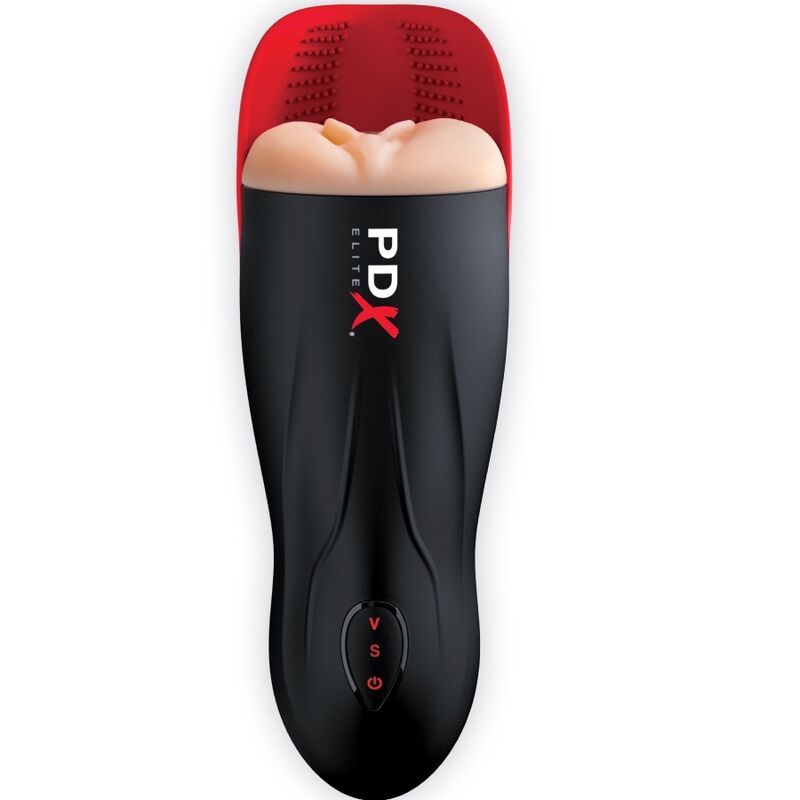 Pdx Elite - Stroker Fuck-O-Matic Vagina Dupla Vibrao Pênis E Testículos - Image 2