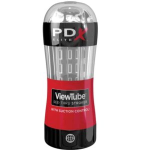 Fotografia do Stroker Masturbador Viewtube com Controle de Sucção Transparente