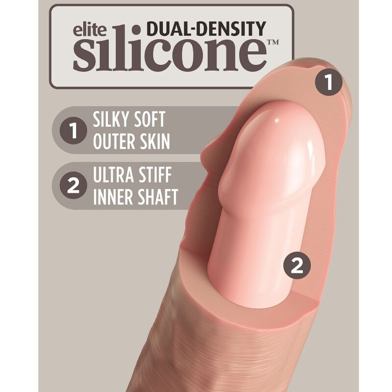 King Cock - Elite Dildo Silicone Realista 20.3 Cm - Image 4
