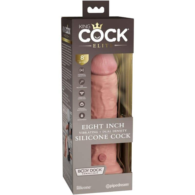 King Cock - Elite Vibrador Realístico E Silicone 20.3 Cm - Image 5