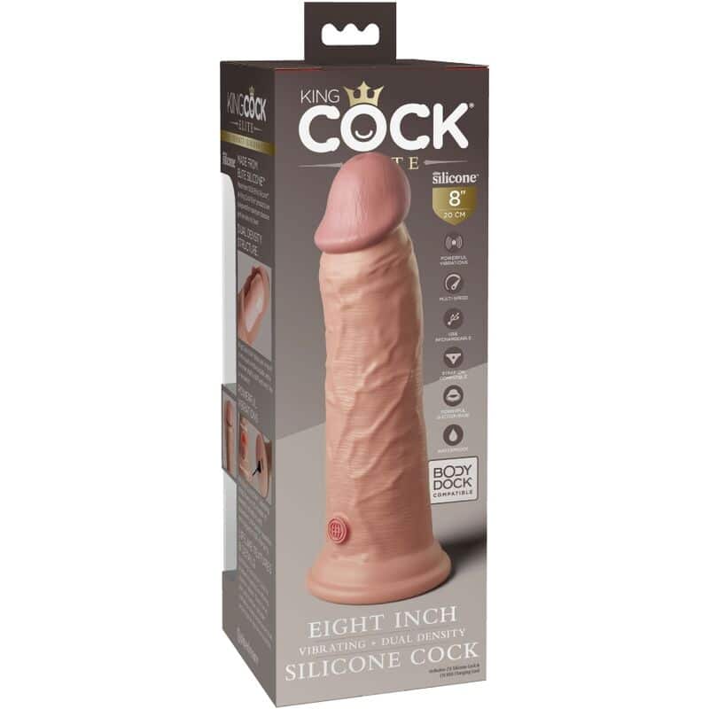 King Cock - Elite Vibrador Realístico E Silicone 20.3 Cm - Image 6