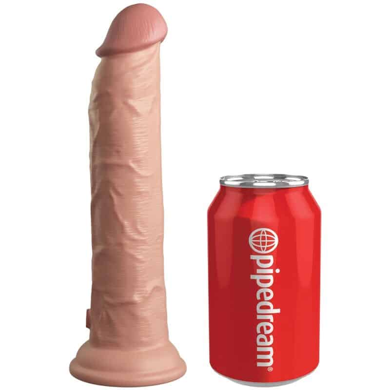 King Cock - Elite Vibrador Dildo Realístico E Controle Remoto De Silicone 23 Cm