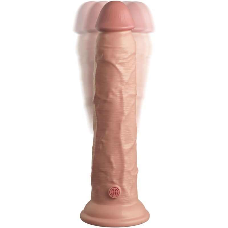 King Cock - Elite Vibrador Dildo Realístico E Controle Remoto De Silicone 23 Cm - Image 5