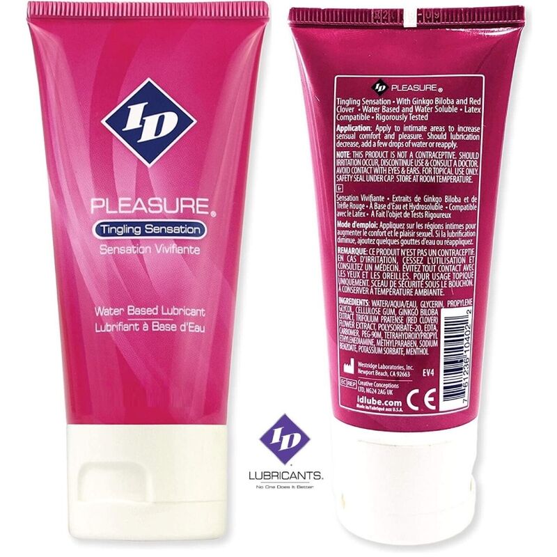 Id Pleasure - Lubrificante Base De Gua Tinging Sensation Travel Tube 60 Ml